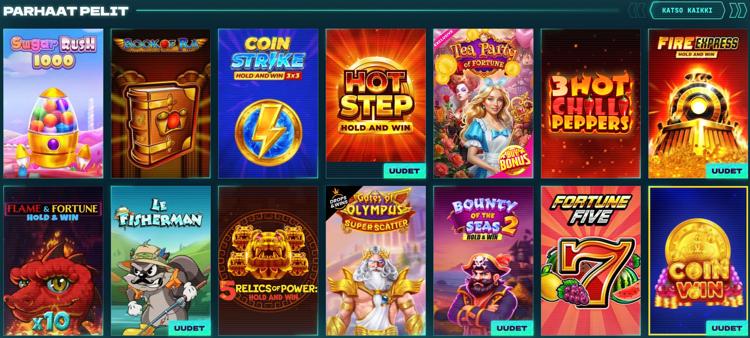 Powerup Casino pelivalikoima